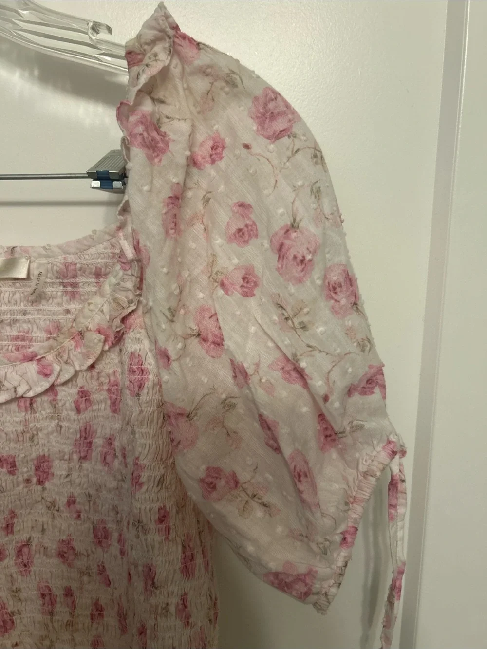 Love Shack Fancy Molly Heirloom Printed Top in Sterling Dusk